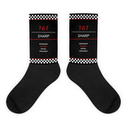 161 Terrace Socks Checkerboard – flach liegend – 161.sharp