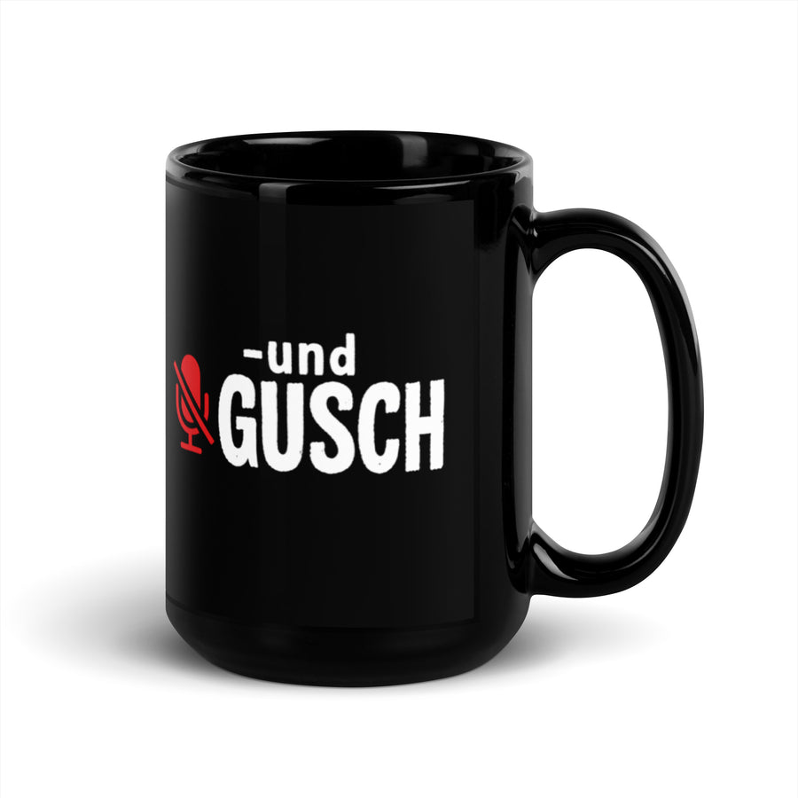 -und GUSCH – schwarze Tasse | Fun Kollektion – Schwarz Schwarz – Seitenansicht rechts – FiAMi Fun
