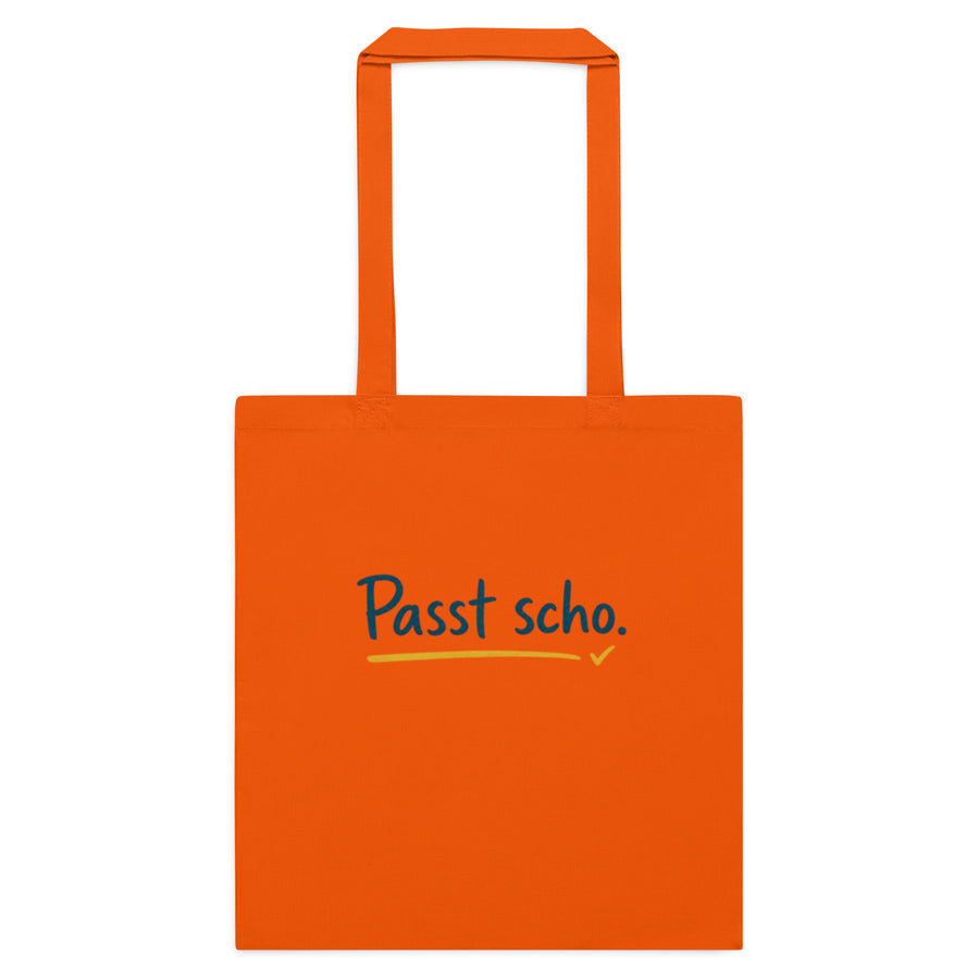 FiAMi Fun Baumwolltasche mit langen Henkeln – Orange – Vorderseite – FiAMi Fun