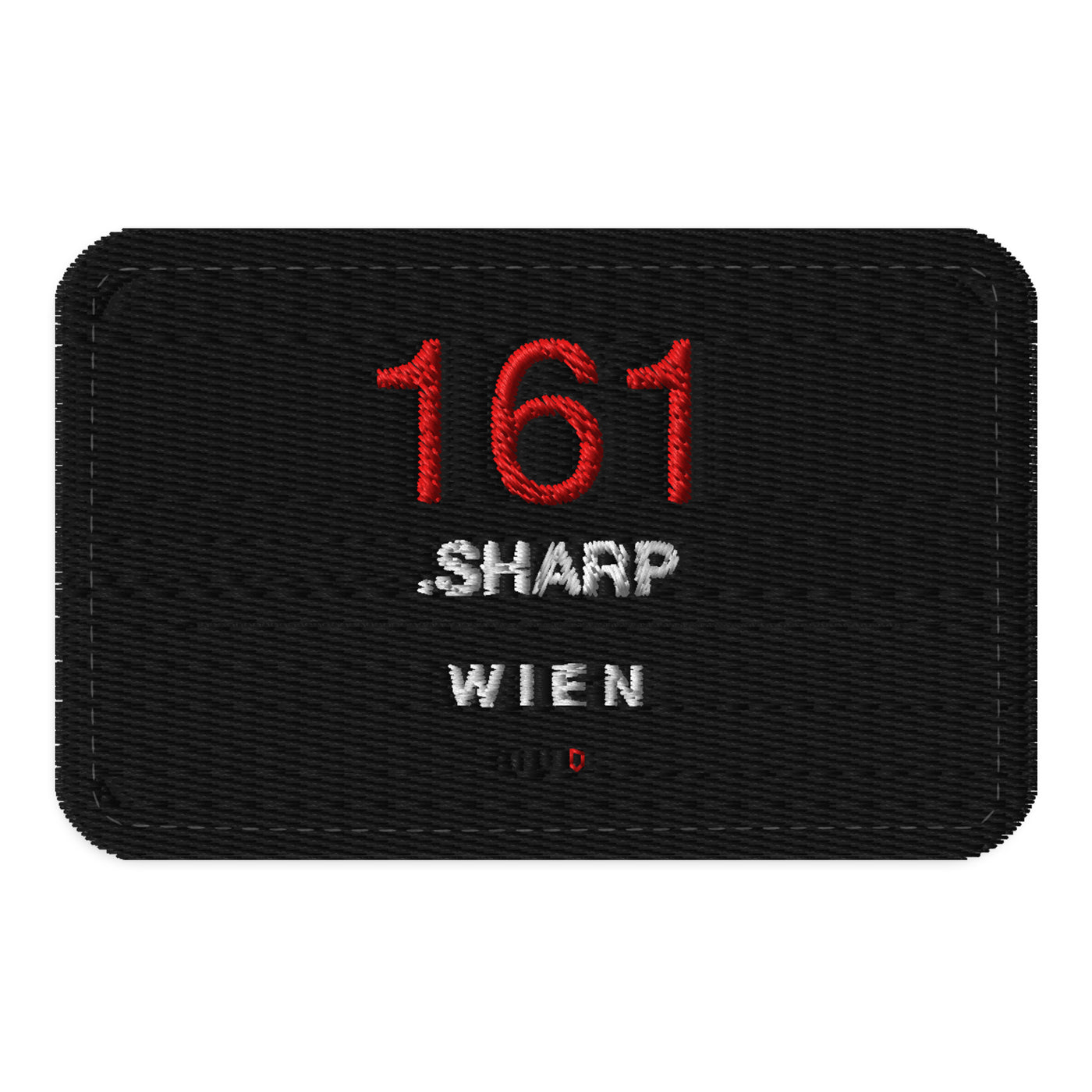 161.SHARP Wien Klett-Patch rechteckig – Vorderansicht – 161.sharp