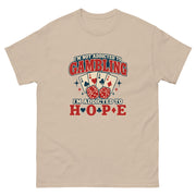I'm Not Addicted to Gambling T-Shirt – Sand – Vorderseite – FiAMi Fun