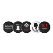 Tiny Statements Pin-Set – einzelner Button – 161.sharp