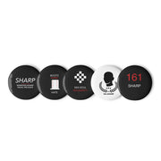 Tiny Statements Pin-Set – 2.25 Zoll Groesse – 161.sharp