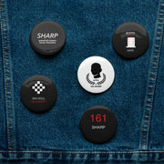 Tiny Statements Pin-Set – auf Stoff – 161.sharp