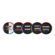 Pride Button-Set — No Pride in Prejudice, 2.25 Zoll