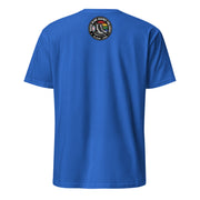 Unisex-T-Shirt in Royalblau – unbedruckte Rückansicht