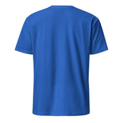 Unisex-T-Shirt in Royalblau – unbedruckte Rückansicht