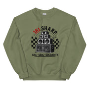 161.SHARP Ska • Soul • Solidarity Sweatshirt – Grün – Vorderseite – 161.sharp