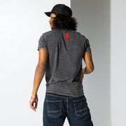 Denim-T-Shirt SHARP Pride Statement – Detail – 161.sharp