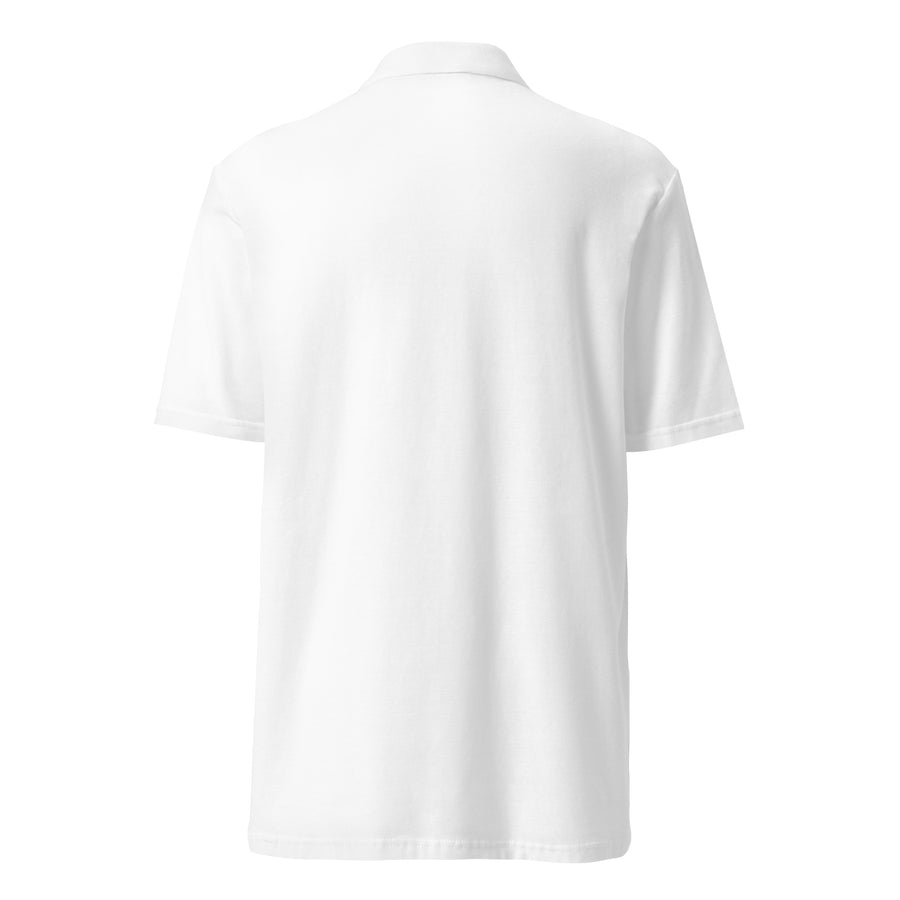 161.SHARP Polo — Embroidered Piqué – Weiß – Rückseite – 161.sharp