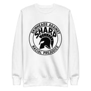 161.SHARP Crew Sweatshirt — Premium Fleece – Weiß – Vorderseite – 161.sharp
