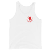 161.SHARP Tanktop in Weiß mit rotem SHARP-Emblem auf der Brust